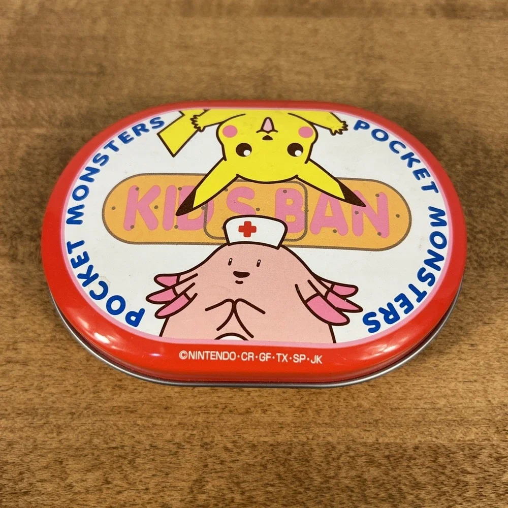 Pokemon Pocket Monsters Rare Tomy 1997 Kids Ban‎ Bandaid Bandage Tin Holder